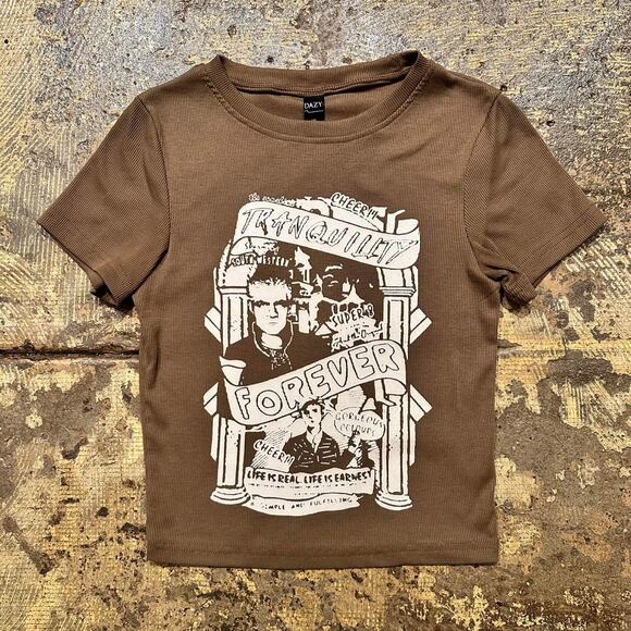 Womens shirt brown and white - Picture 1 of 5